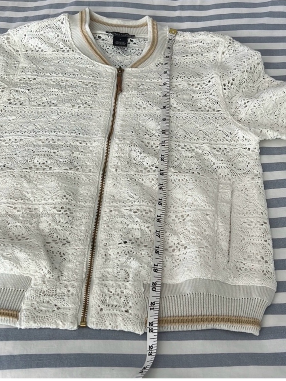 Chelsea & Theodore lace bomber jacket - Picture 11 of 13